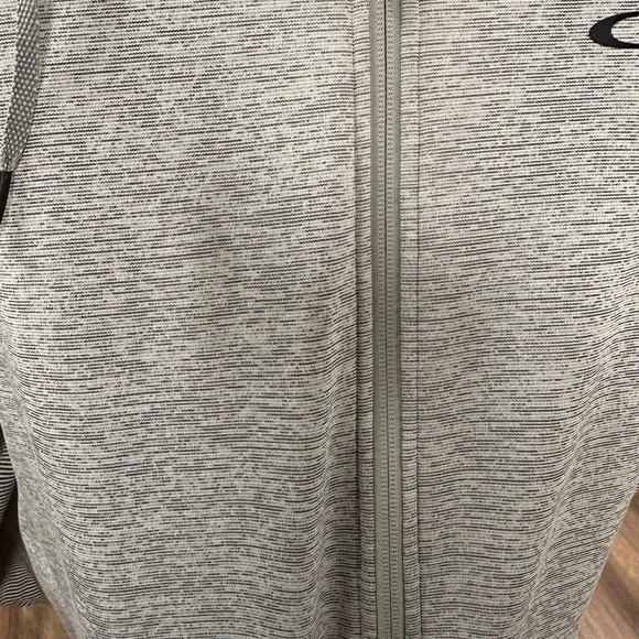 Oakley heather gray fleece lined jacket dawn patrol training - Picture 4 of 10